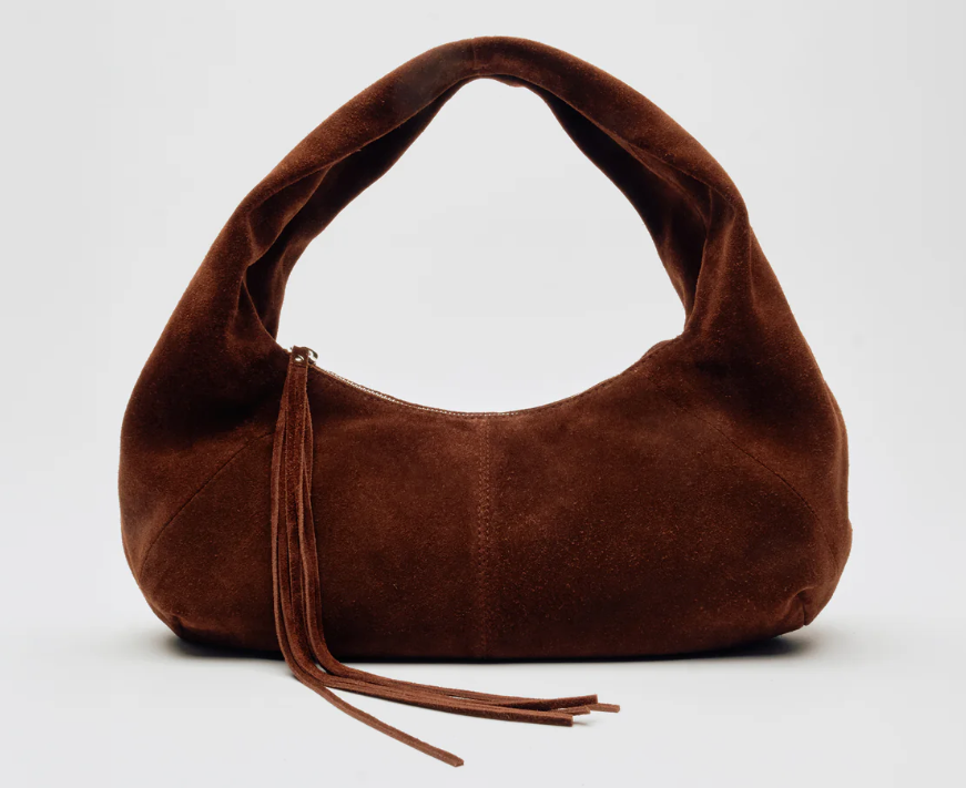 Bolso Nunoo samll Alma suede chocolate